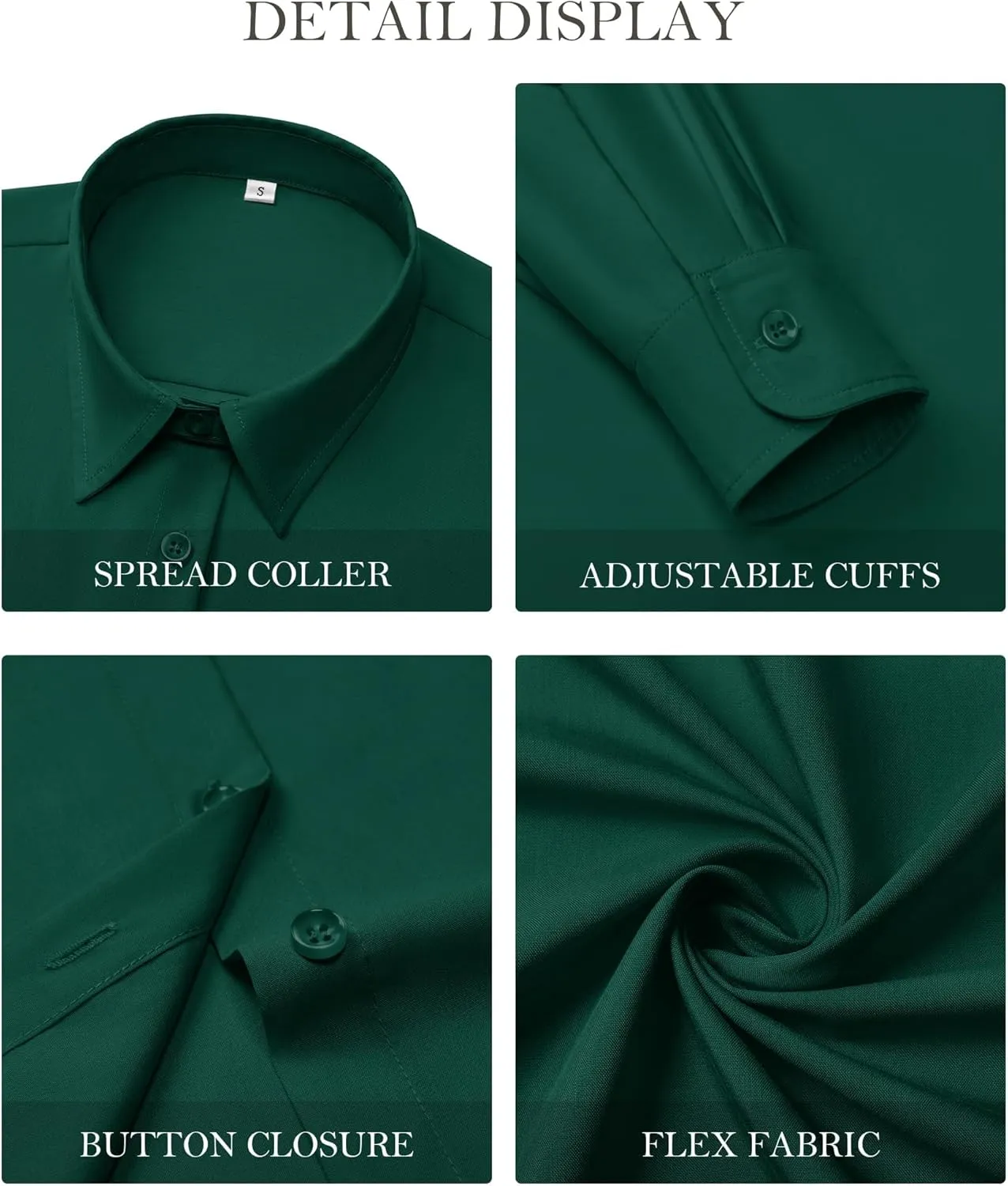 Button Down Shirts for Women Business Casual Blouses Long Sleeve Fit Dress Shirt Collar Wrinkle Free Work Tops