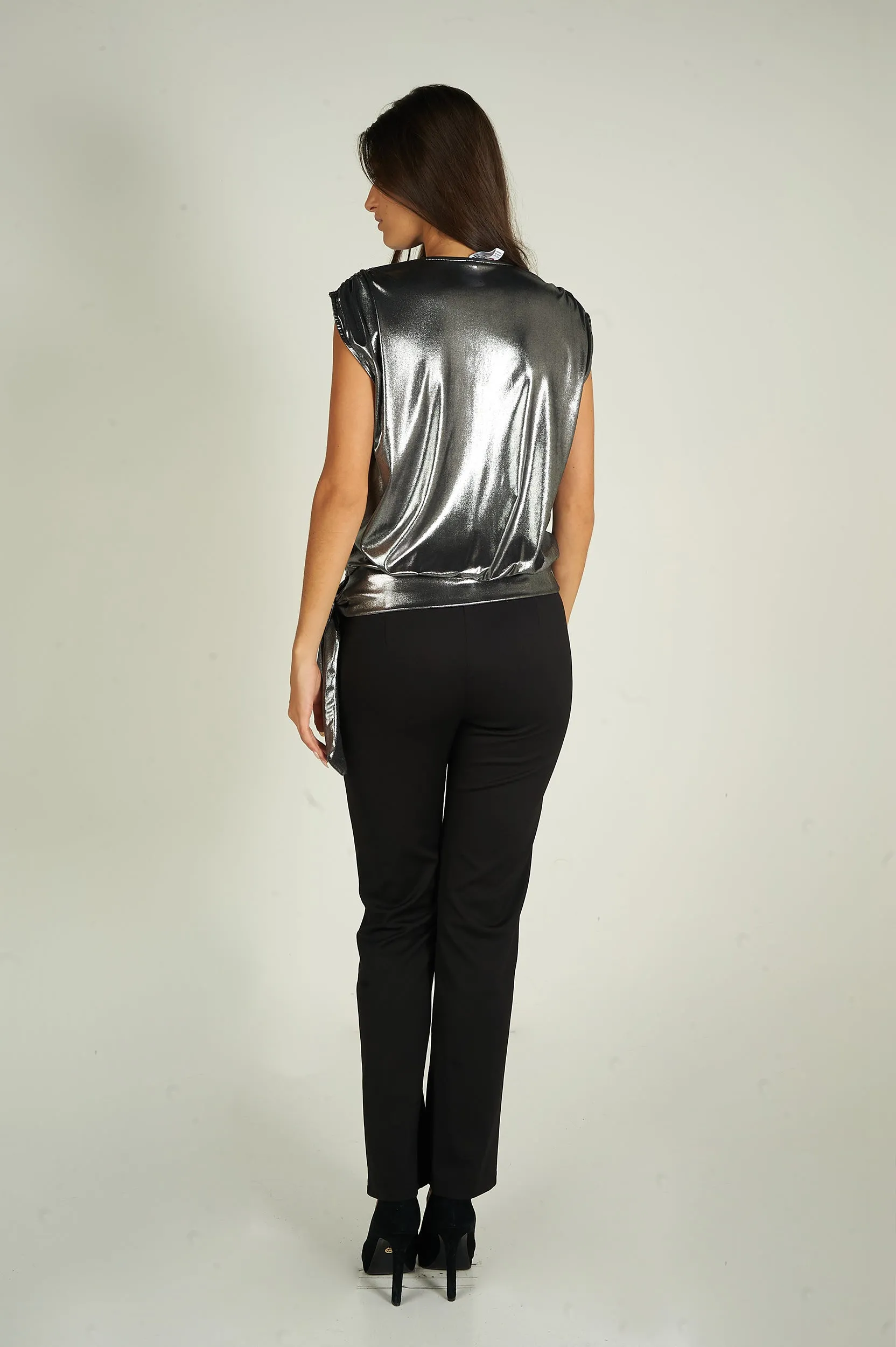 Camisole cache-coeur brillante - MARGUERITE - (R-A10)