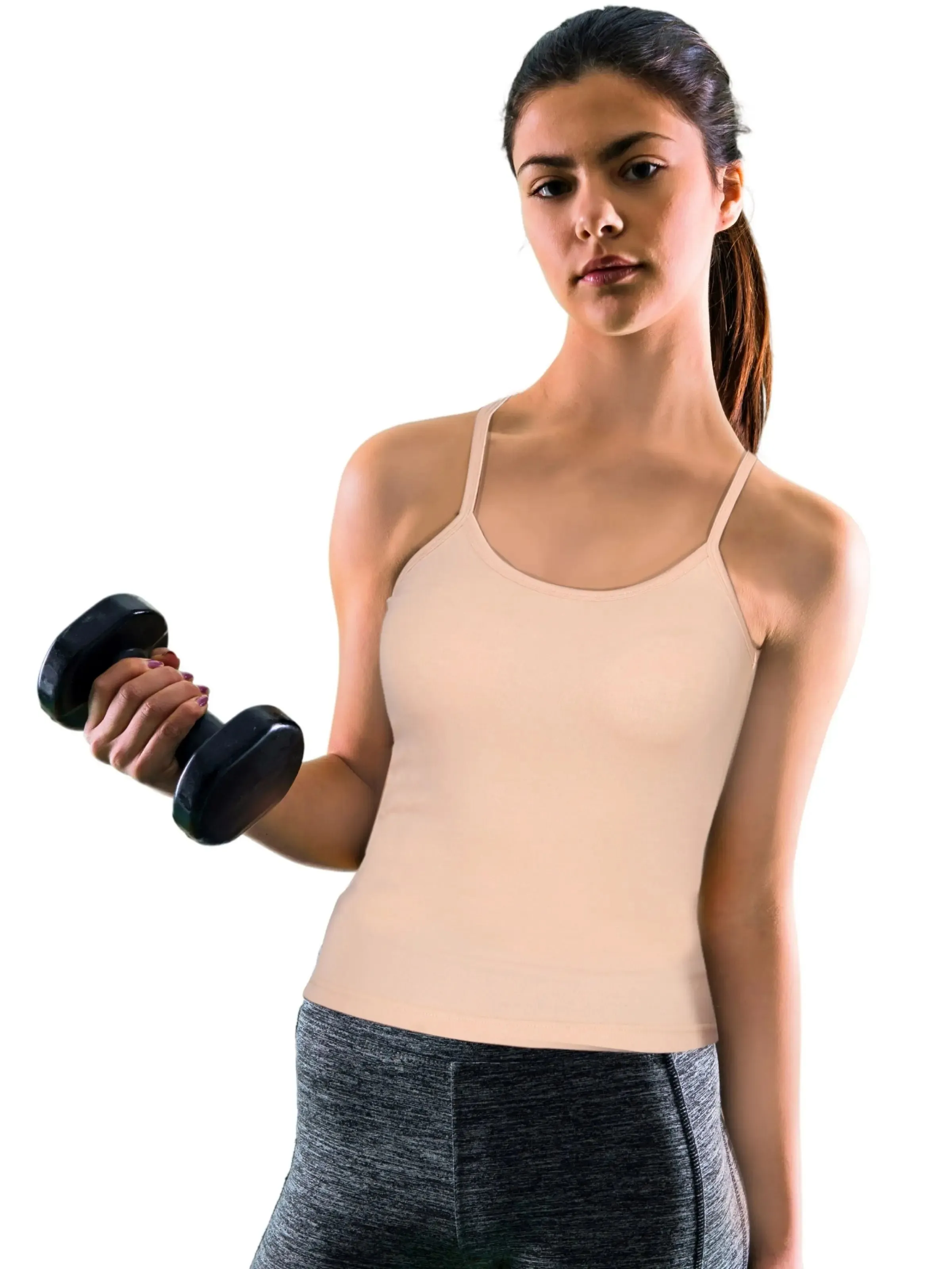 D'chica Skin & Skin Basic Cotton Camisole for Girl Ð Pack of 2, Soft, Sleeveless, Lightweight, and Perfect for Everyday Wear