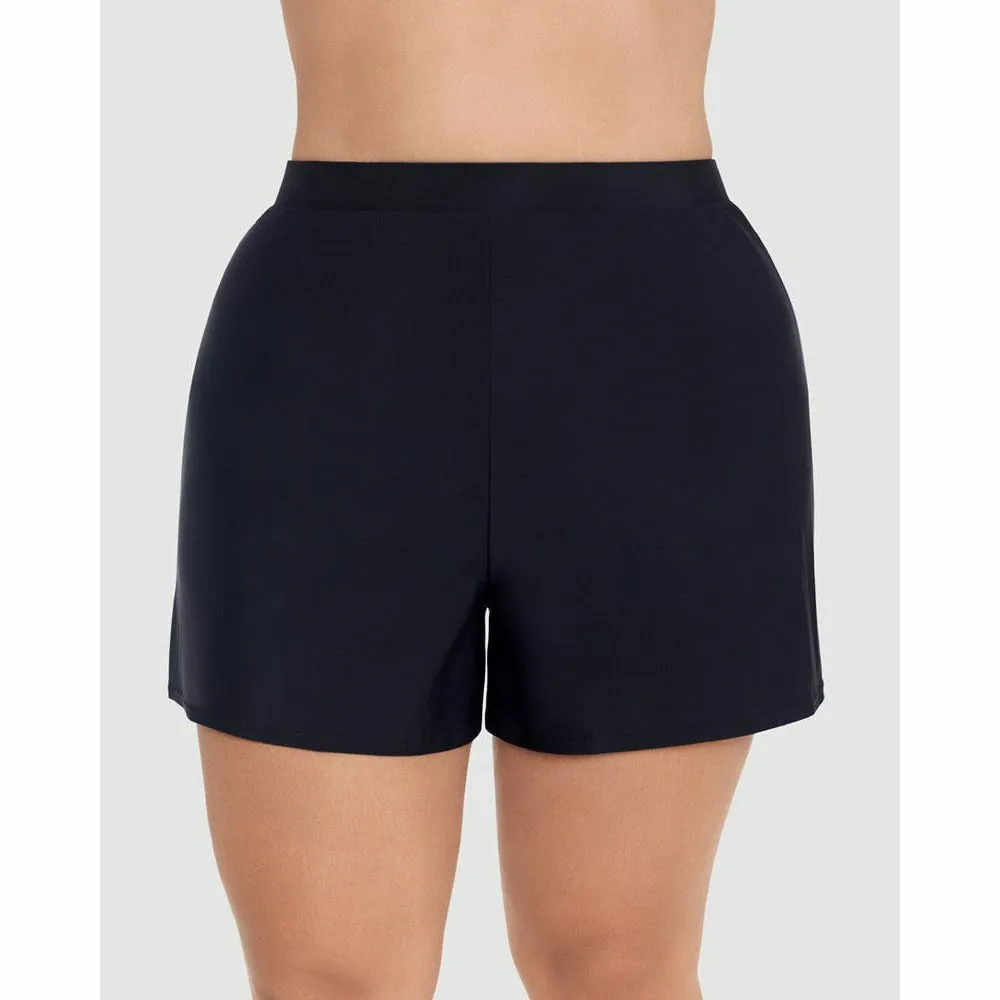 High Waist Swim Shorts PLUS