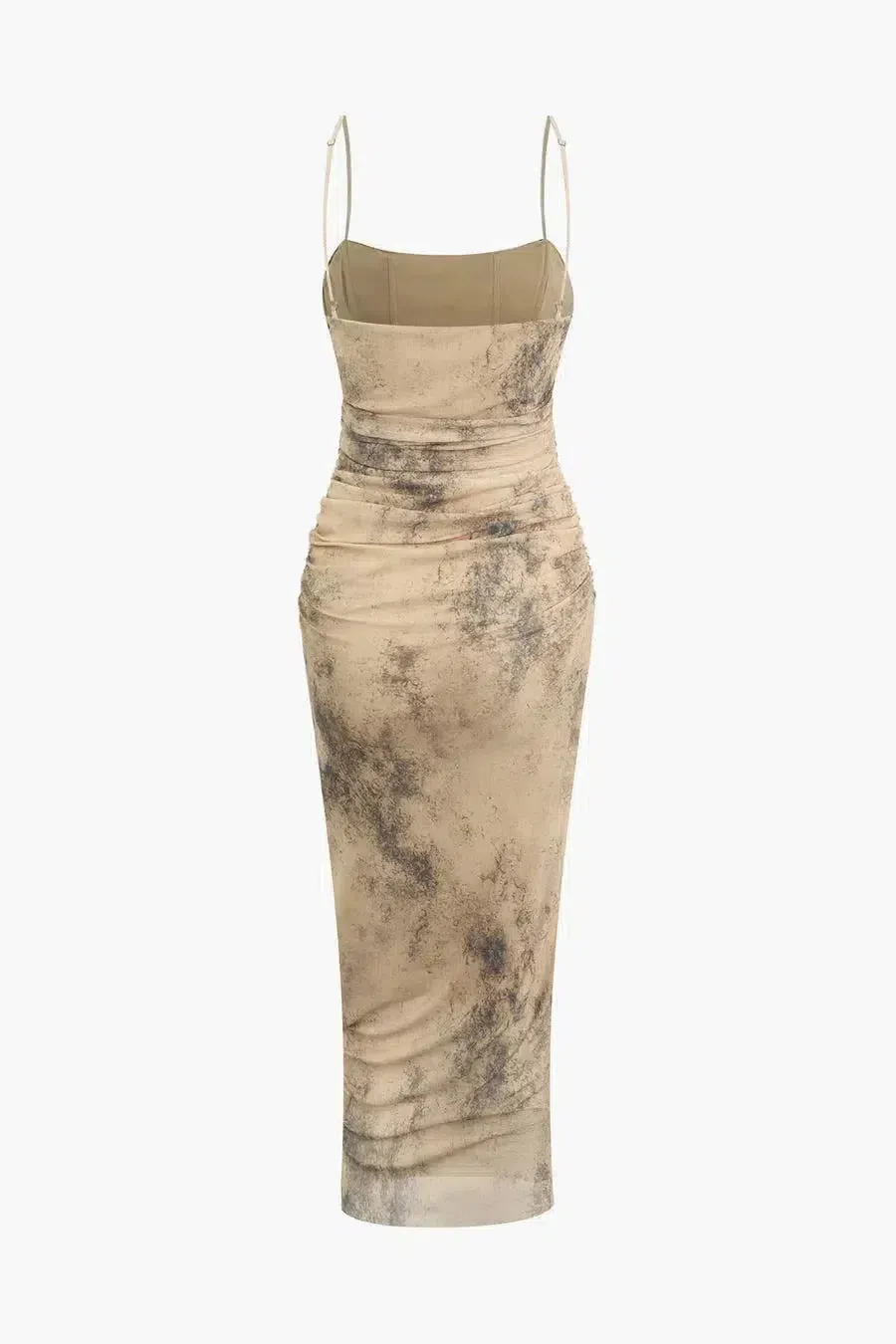 Jade – Ruched tie-dye – Midi dress