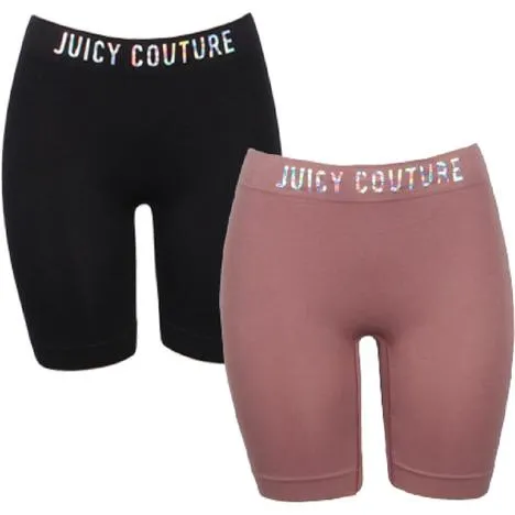 JUICY COUTURE Women's Seamless Shaping Bike Shorts 2 pack
