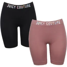JUICY COUTURE Women's Seamless Shaping Bike Shorts 2 pack