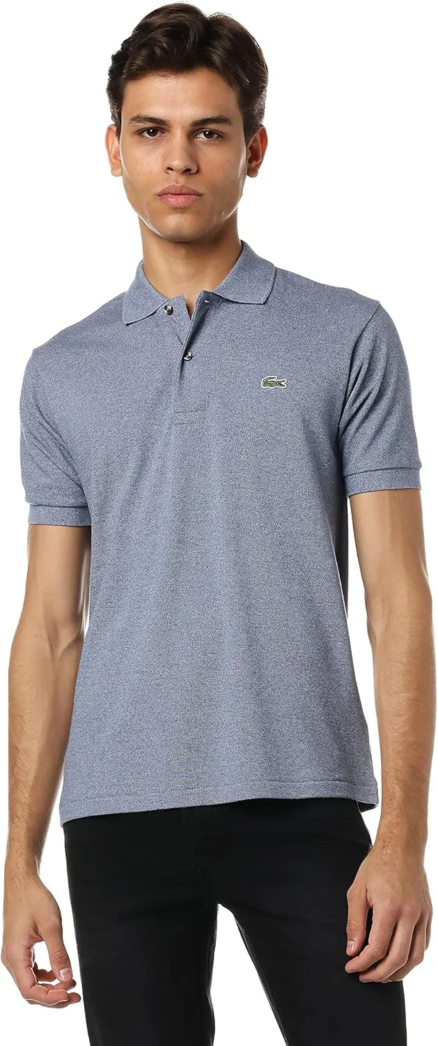 Lacoste Men's Classic Fit Heathered L.12.12 Polo, Light Indigo Blue, X-Large