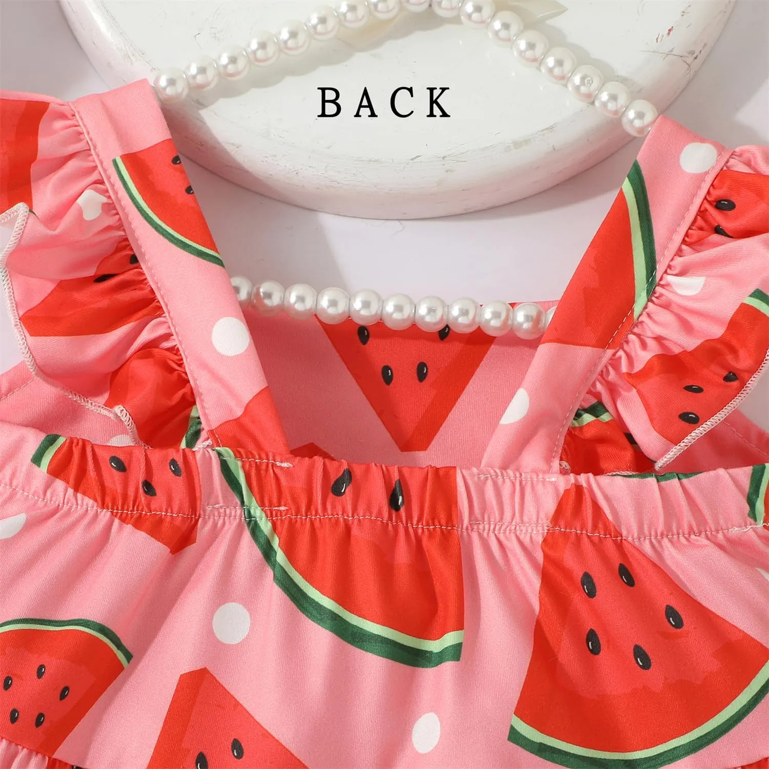 Little Girls Summer Dress - Flutter Sleeve Swing Tiered Sundress Toddler Smocked Dresses Kids Casual Outfits 2T-7T