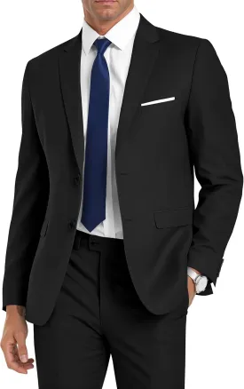 Men's Suit 2 Piece Slim Fit Suits for Men 2 Button Notched Lapel Solid Suit Jacket Pants Set for Wedding Prom