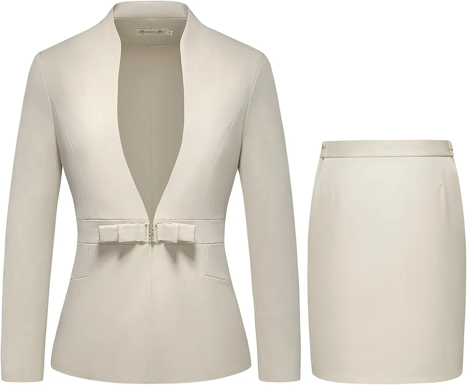 MODFUL Womens Business Dress Suit Set 2 Piece Pencil Skirt Lady Work Suit Blazer Dress Set