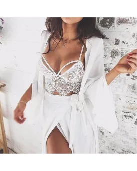 New Hottest Selling Women Sexy White Fashion Bra Strappy Push Up Bra 338