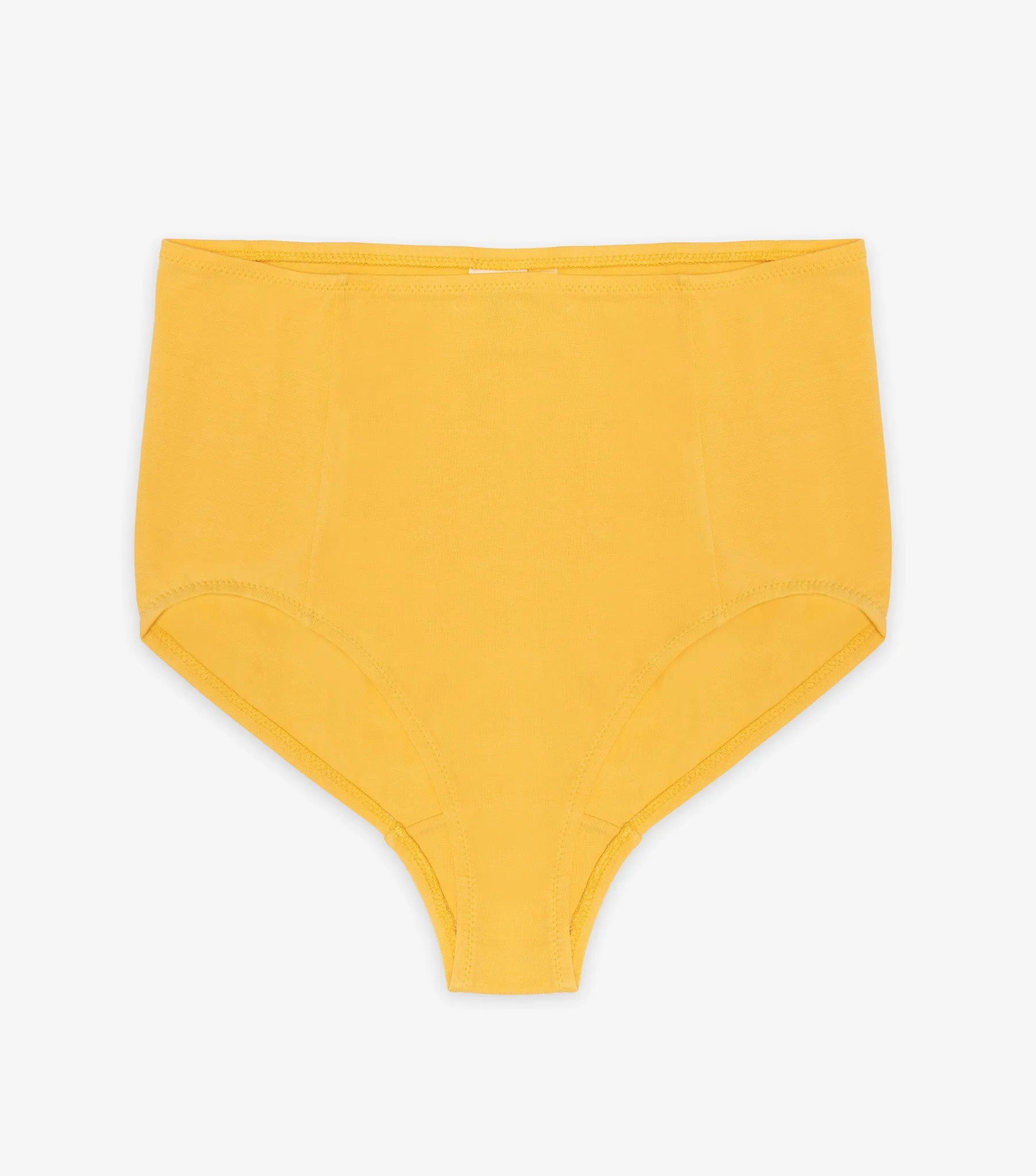 Organic High Waisted Brief - Marigold