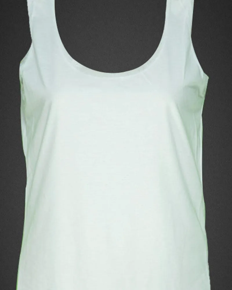 Plain Cotton Camisole With Lace For Women - Color White - LA-1