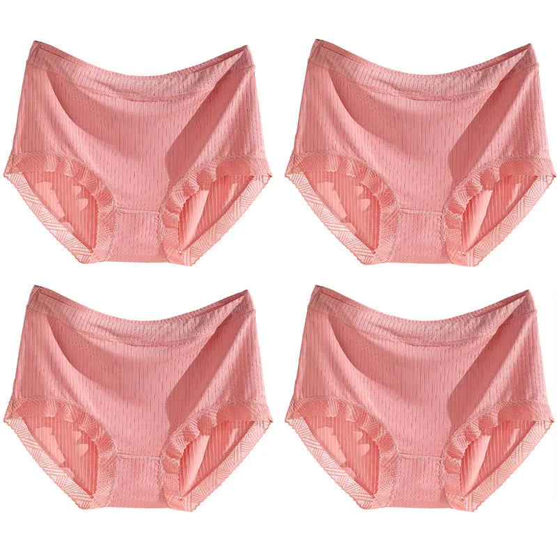 Plus Size High-Waisted Seamless Panty(4 Pairs)