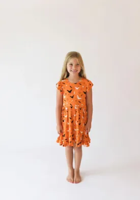 Posh Peanut Hendrix Cap Sleeve Ruffled Twirl Dress