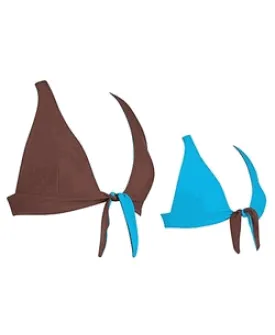 SPEEDO Reversible Halter Tie Front Bikini Top