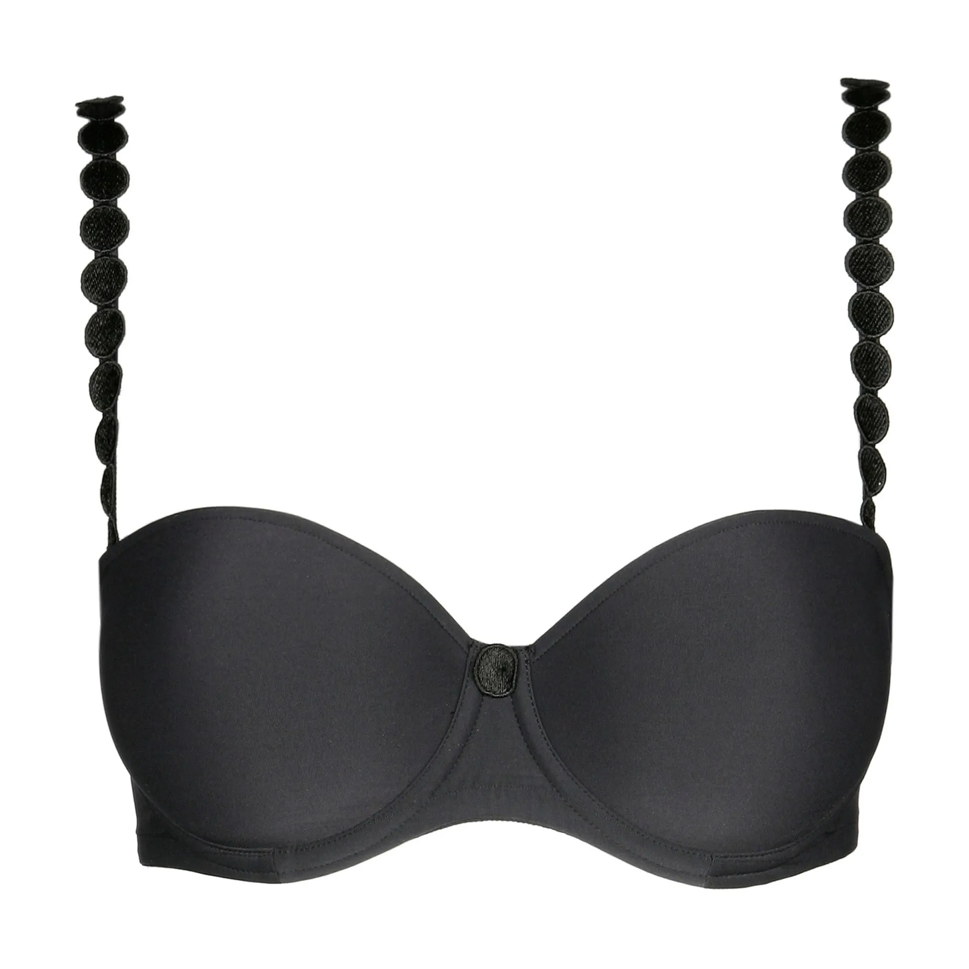 Tom Charcoal Padded Bra Strapless