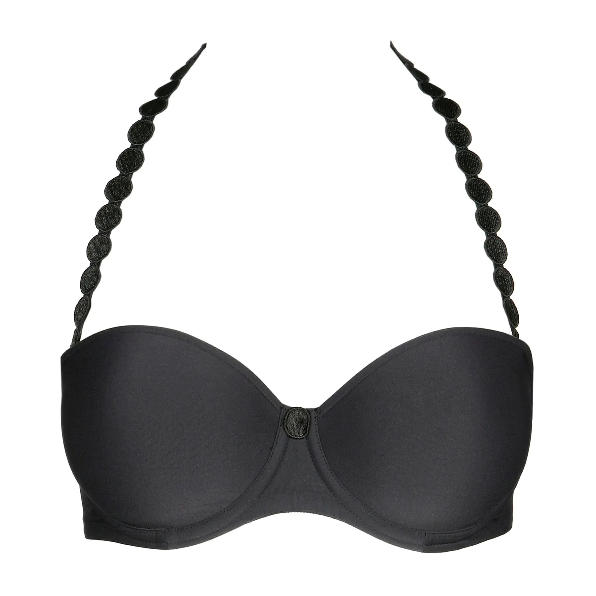 Tom Charcoal Padded Bra Strapless