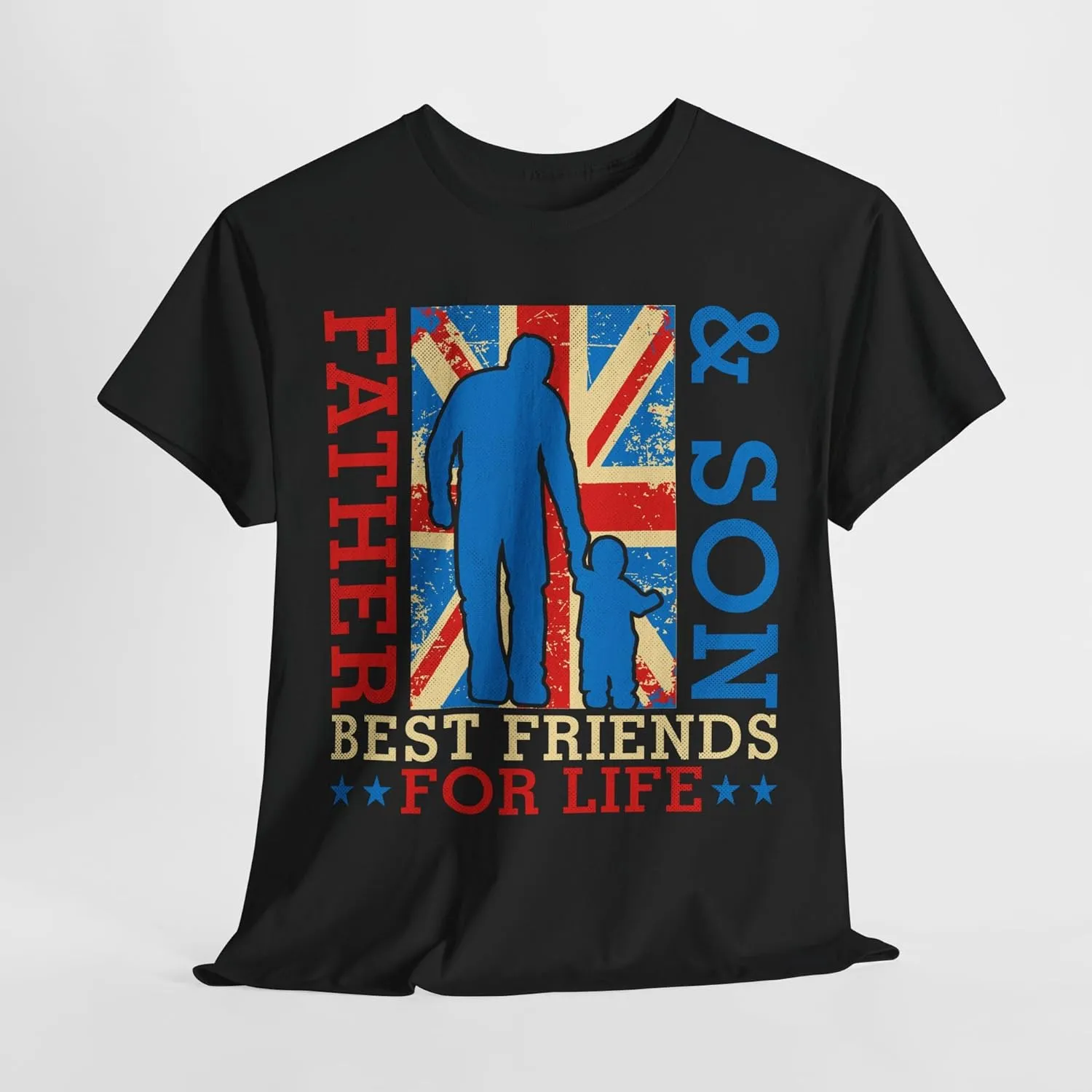 UK Father and Son Best Friends Forever Funny Father's Day Unisex Tee, Dad Shirt, Gift for Him, Best Dad Ever, Daddy T-Shirt