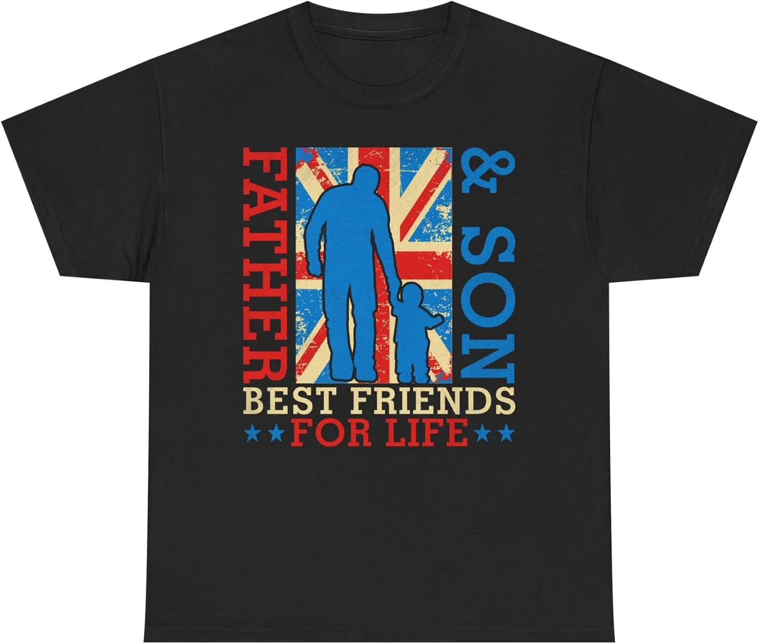 UK Father and Son Best Friends Forever Funny Father's Day Unisex Tee, Dad Shirt, Gift for Him, Best Dad Ever, Daddy T-Shirt