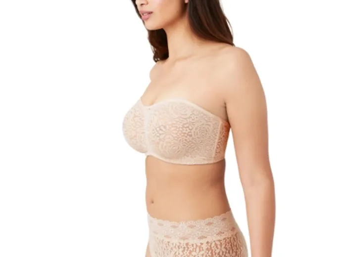 WACOAL 854205 HALO LACE STRAPLESS BRA