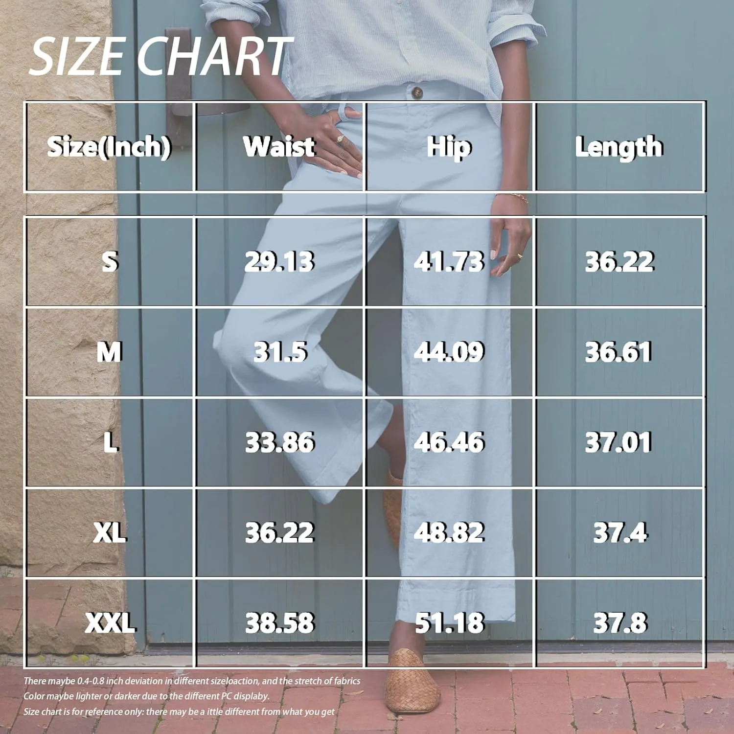 Womens Pants, Casual Pants Linen Loose Peasant Straight Leg Striped Side 2025