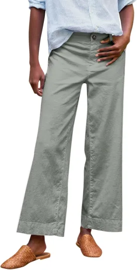 Womens Pants, Casual Pants Linen Loose Peasant Straight Leg Striped Side 2025