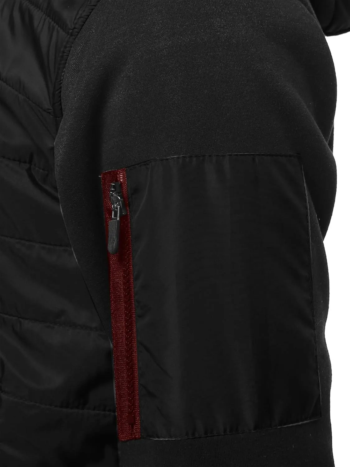Youstar Men's Casual Basic Quilted Bomber Jacket