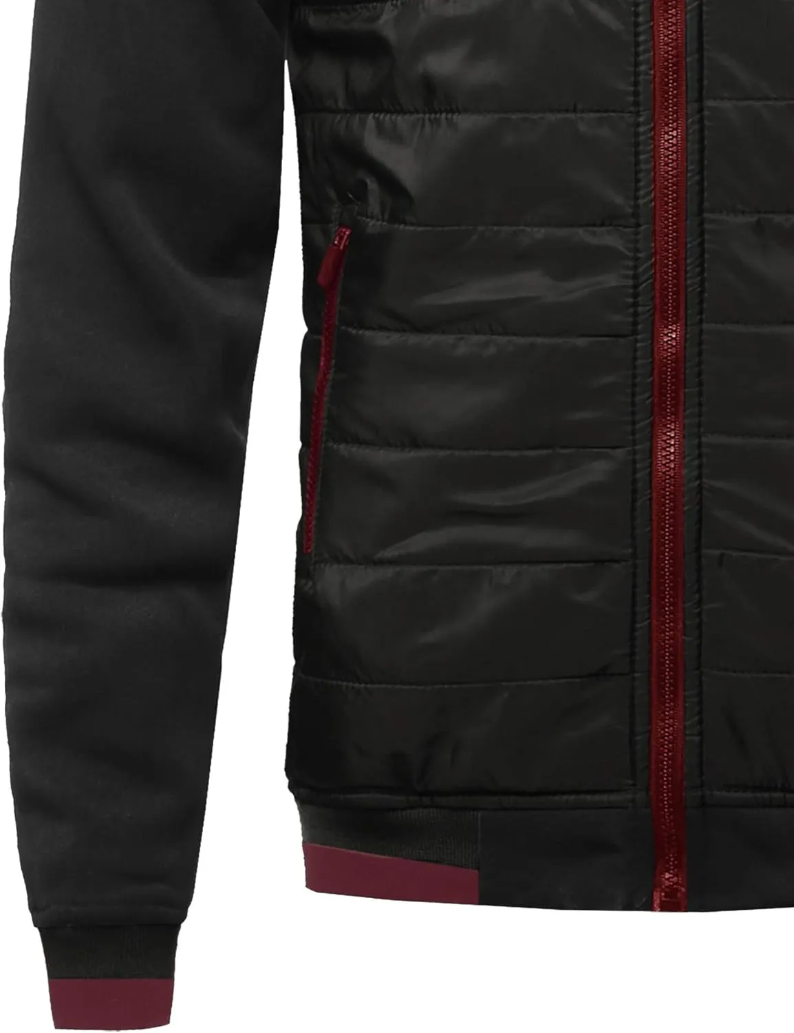 Youstar Men's Casual Basic Quilted Bomber Jacket