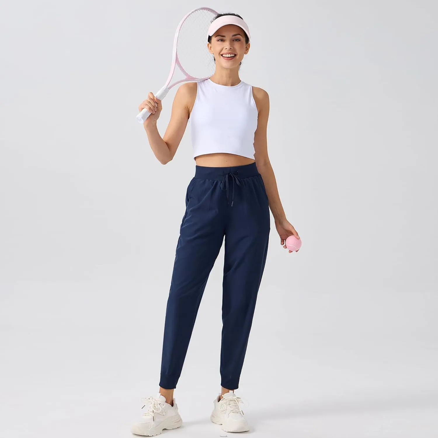 ZENGVEE Women's Cargo Pants Outdoor Athletic Lightweight Women Joggers with Pockets for Workout Casual Gym Pants